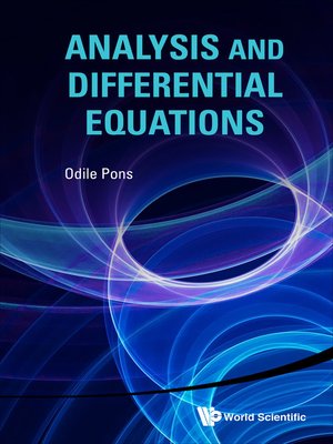 cover image of Analysis and Differential Equations